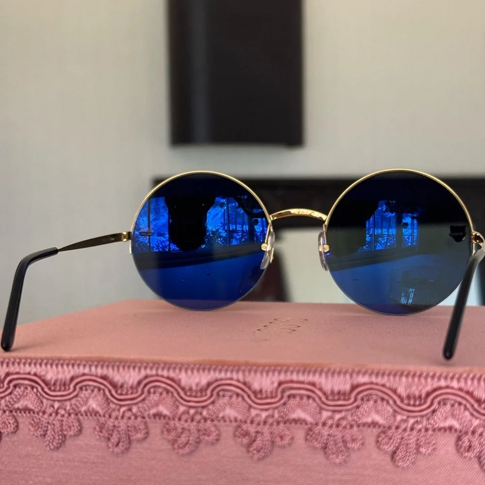 Cartier Gold Round Sunglasses